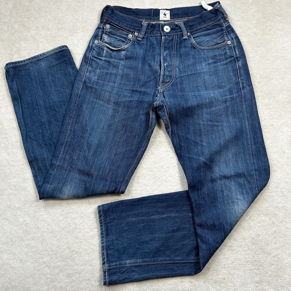Ciano Farmer TEXAS Selvedge Jeans Men's 30x33 Denim Loose Straight Custom Made